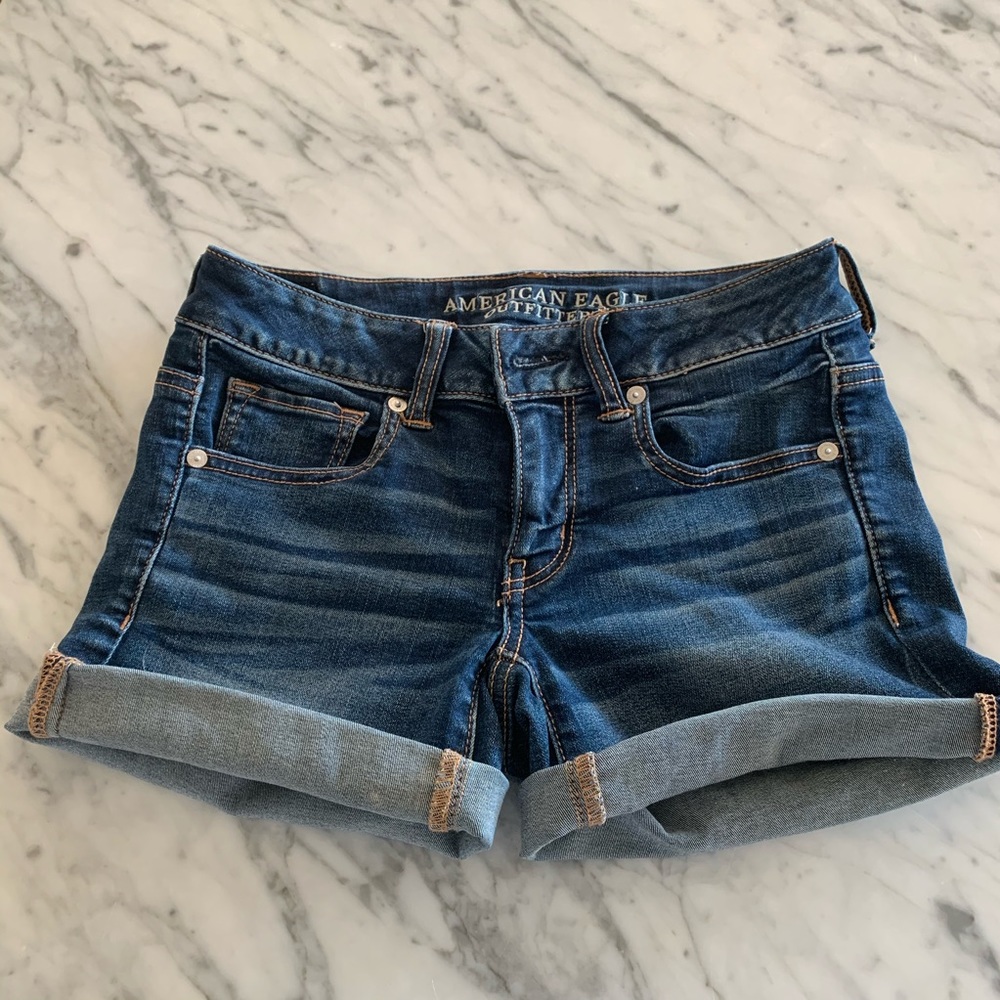Denim shorts